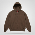 Sudadera Supreme Small Box con capucha (FW25), color cafe
