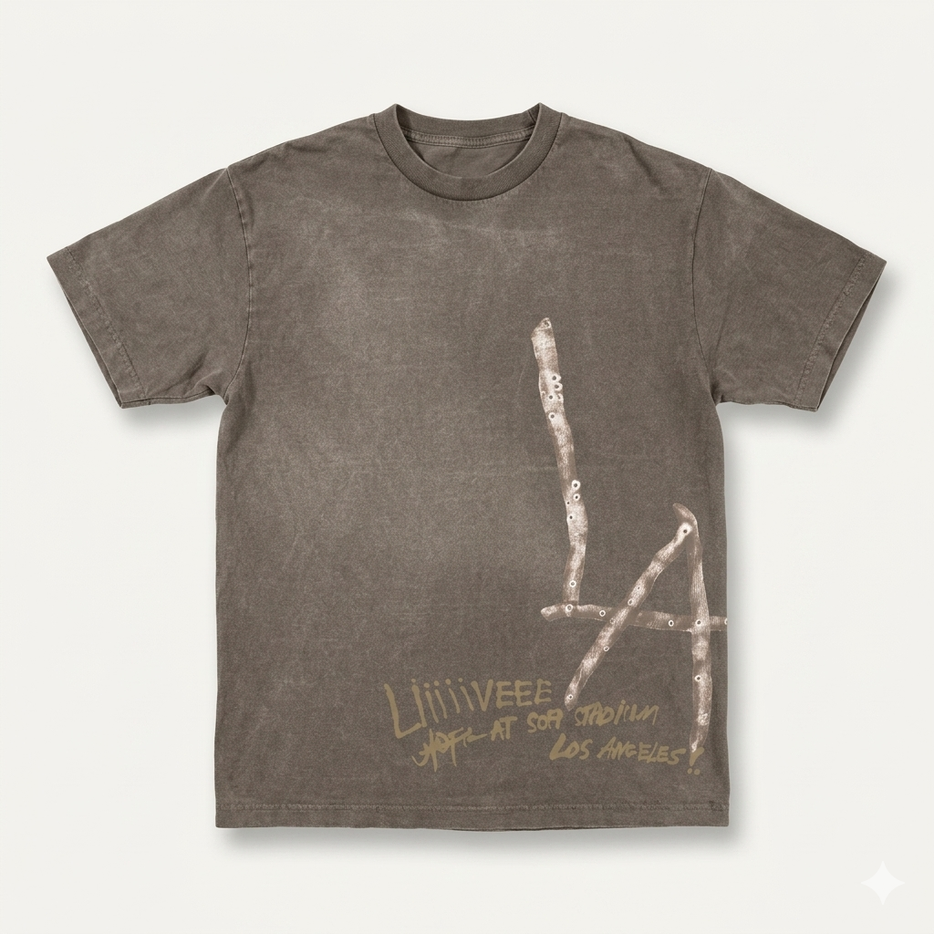 Travis Scott Men's Grey T-shirt