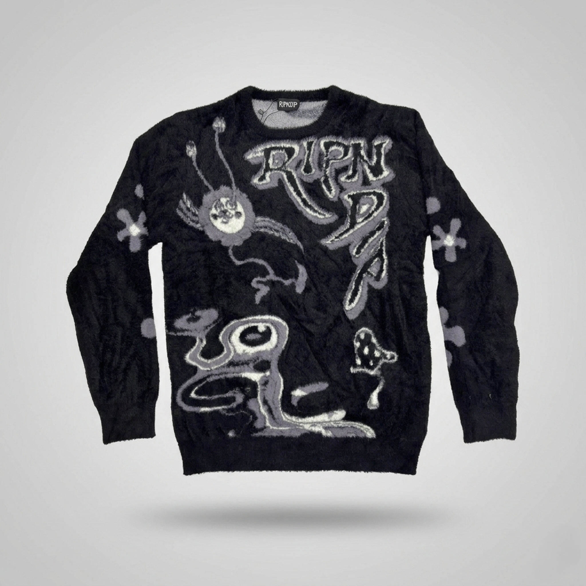 Space Walk Mohair Sweater (Black)