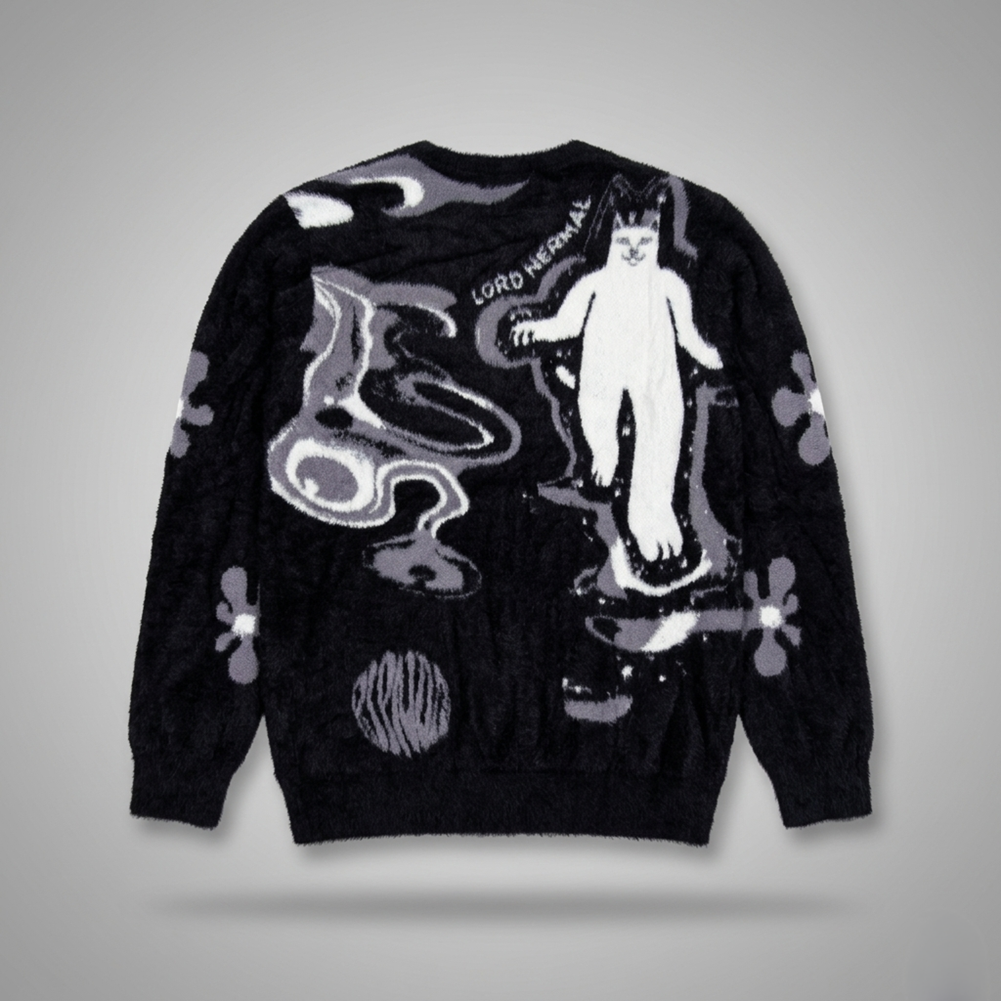 Space Walk Mohair Sweater (Black)
