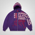 Sudadera Supreme League Champs Zip Up Hooded Sweatshirt 'Purple'