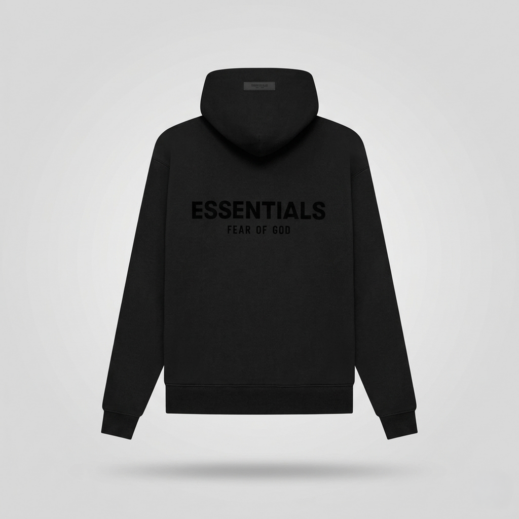 Fear of God Essentials Hoodie (SS22) Black