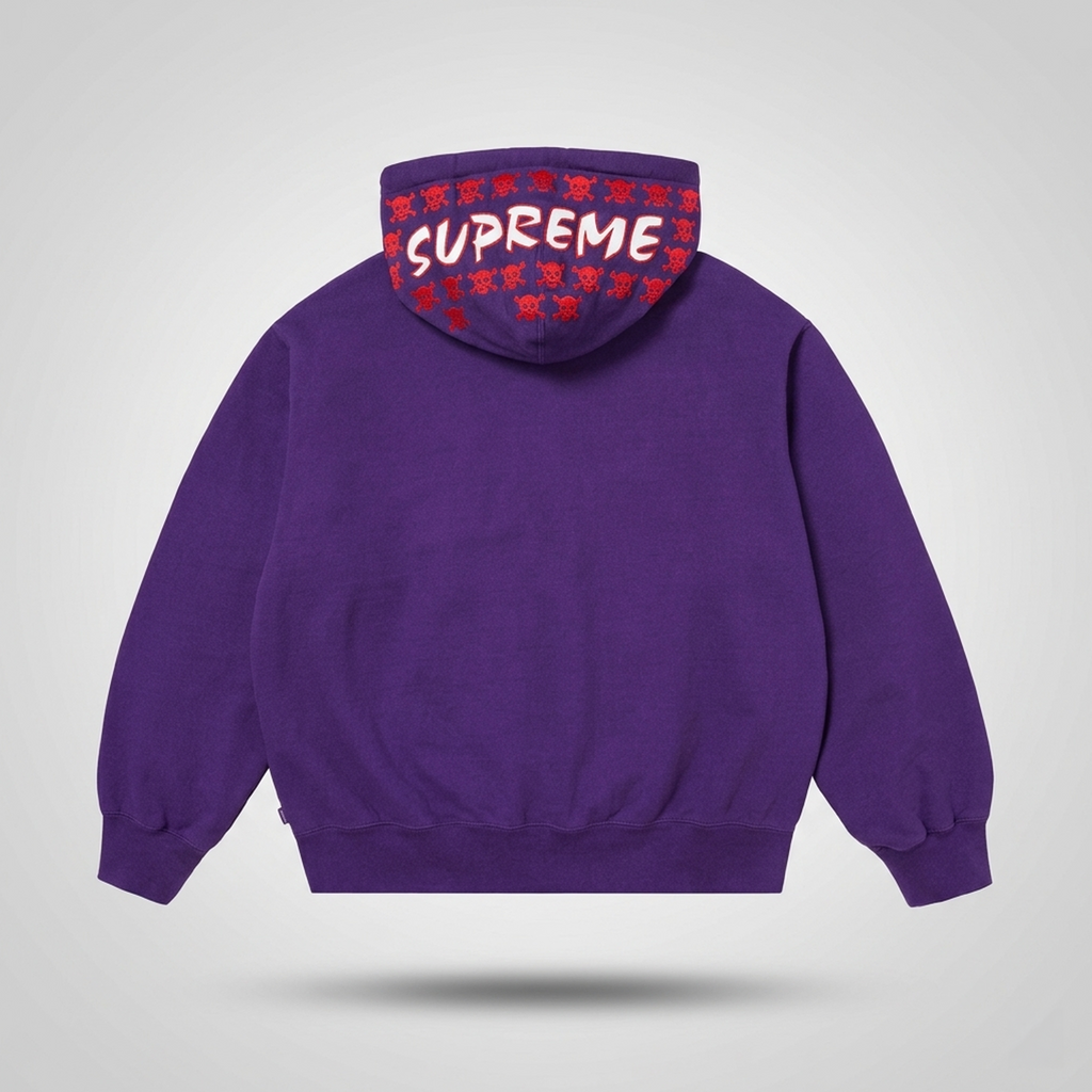 Sudadera Supreme League Champs Zip Up Hooded Sweatshirt 'Purple'